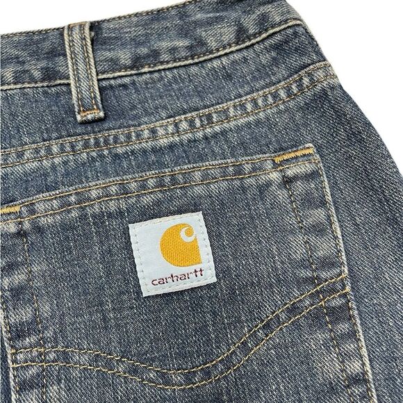 Carhartt Women's Straight Leg Jeans - Classic Blue - Picture 2 of 8